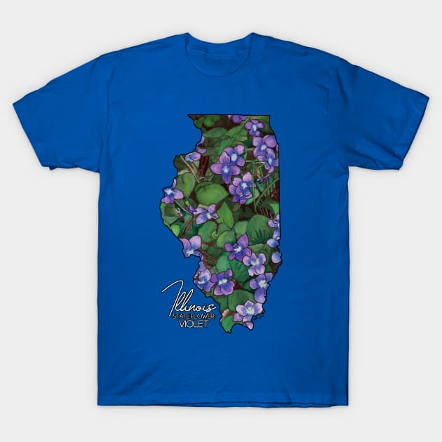 Illinois State Violets T-Shirt by Heather Dorsch Creations